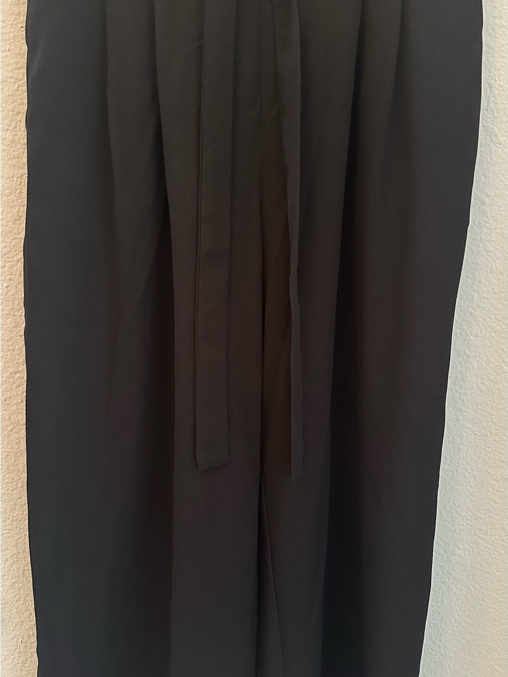 DR2 Black Wide-Leg Drawstring Pants